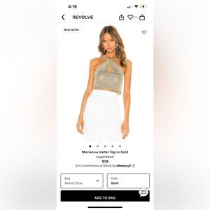 New with tags revolve superdown top